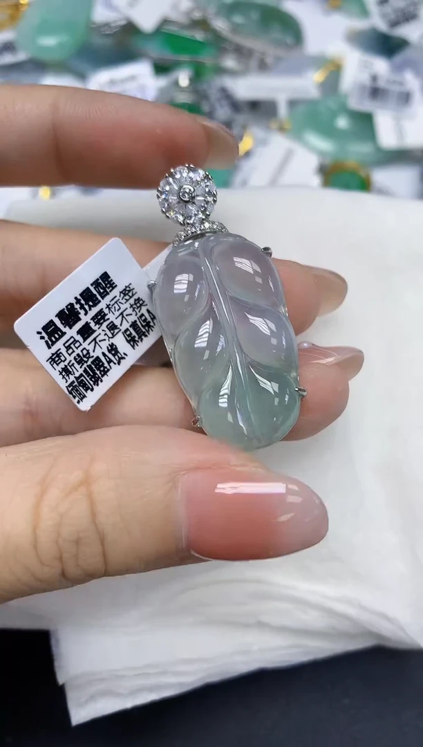 颈饰未镶嵌翡翠天然缅甸翡翠A货多样性发一件