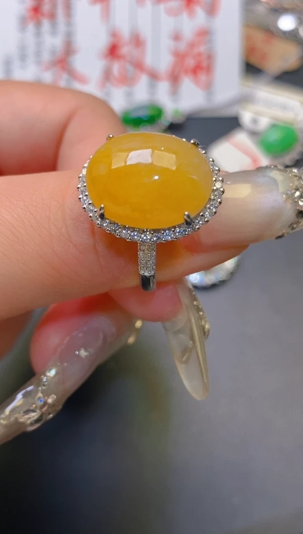 【闪购商品】翡翠耳饰银S925镶嵌天然A货翡翠1