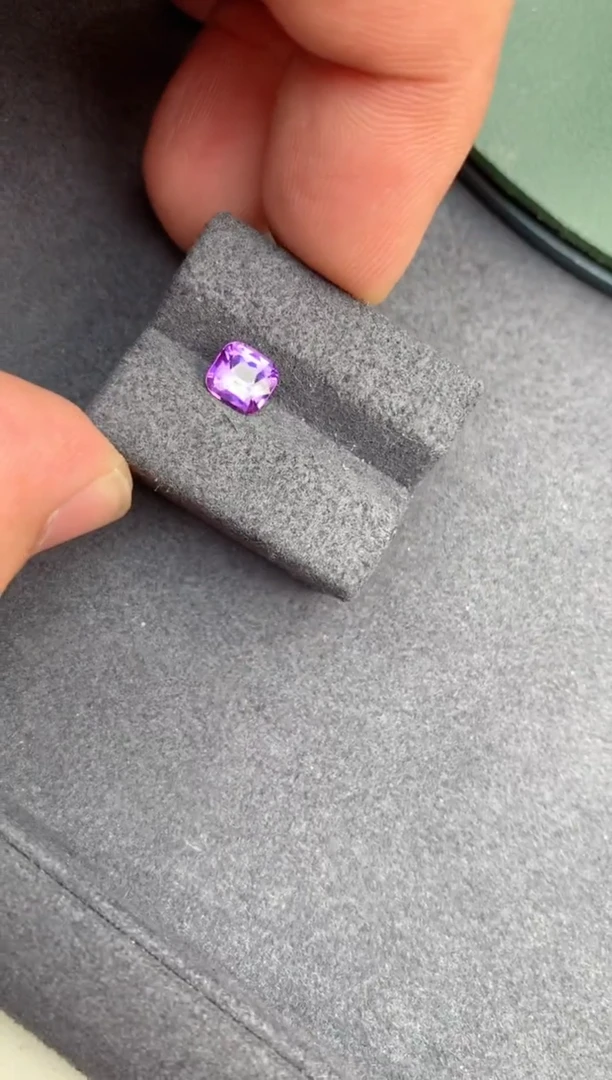 【闪购商品】彩色蓝宝石裸石未镶嵌1.1ct无烧紫蓝宝