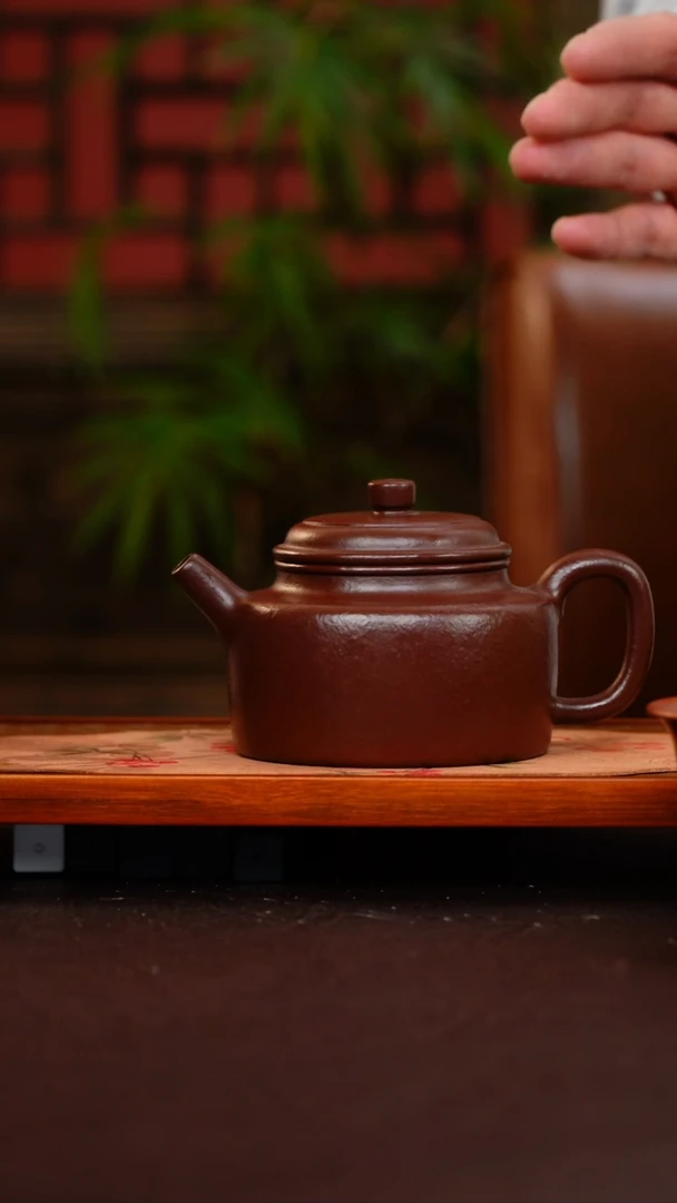 茶壶紫砂紫袍玉砂德钟一壶一杯＋矿石