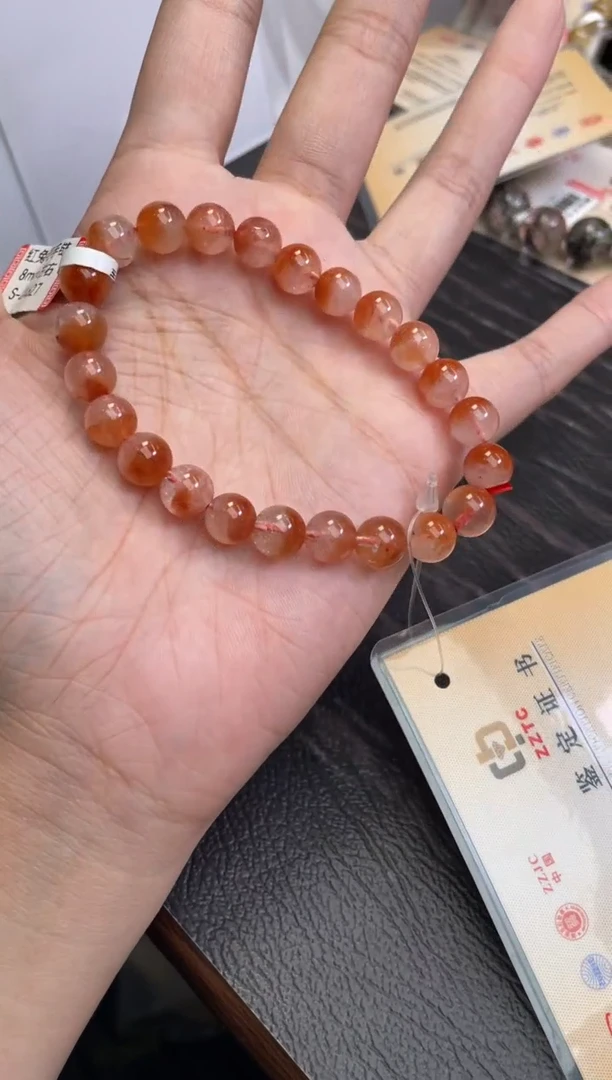 水晶手链未镶嵌8±/x-191【红兔毛