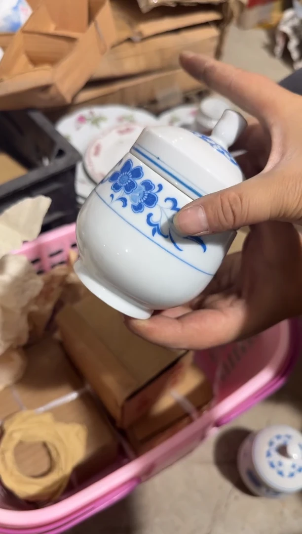 摆件蓝海棠温酒器有瑕请慎拍