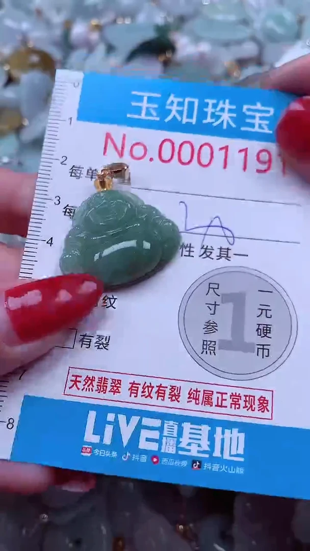 吊坠(不含链)未镶嵌翡翠1191
