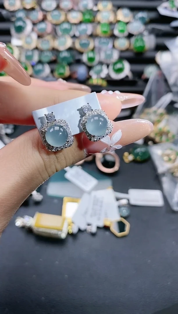 【闪购商品】翡翠戒指银S925镶嵌51511