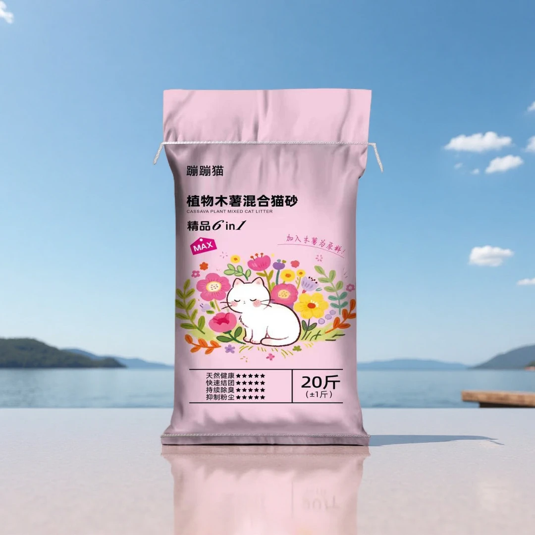 20斤木薯精品猫砂养猫必备猫砂宠物必备用品干净卫生高效出臭