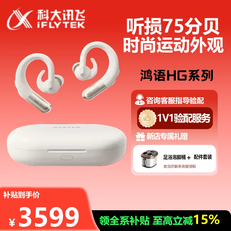 iFLYTEK/科大讯飞【重磅新品】科大讯飞鸿语版耳背式数字助听器
