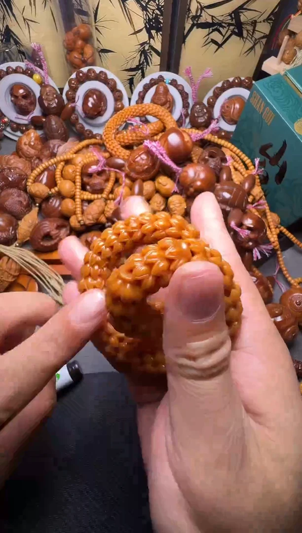 手串橄榄核猴头莲花