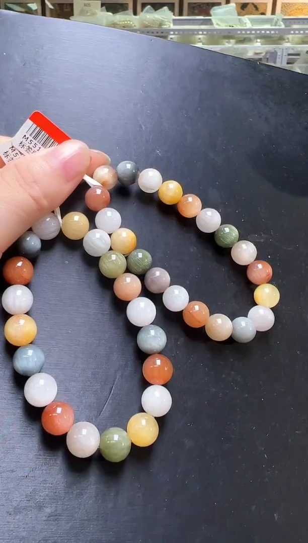 未镶嵌手串水晶彩兔毛手串10m+   多样性发一 M55185