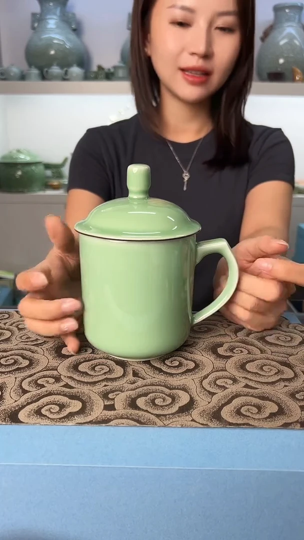 龙泉云间青瓷小米茶器