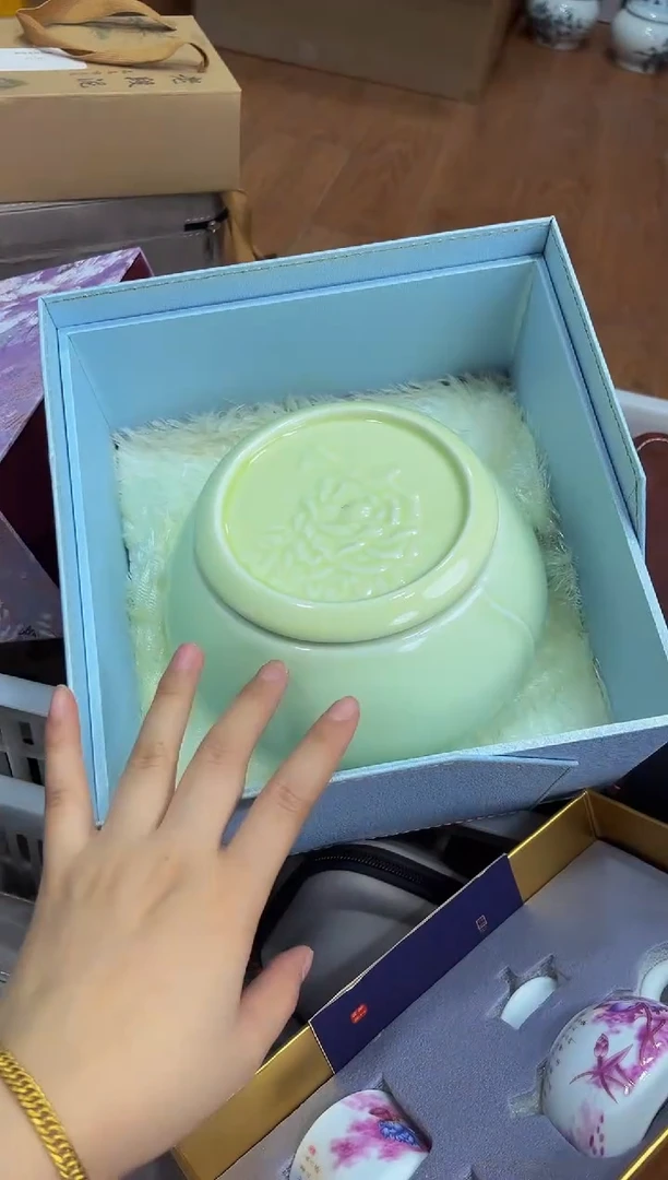 陶瓷茶具摆件旅行套组