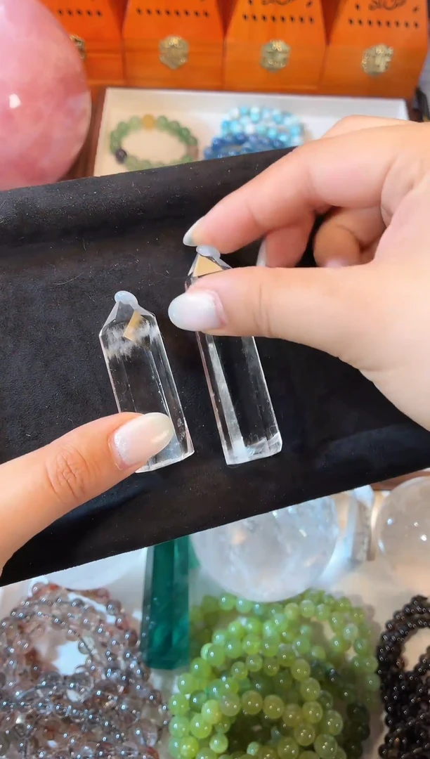 水晶珠宝半成品未镶嵌018水晶柱子