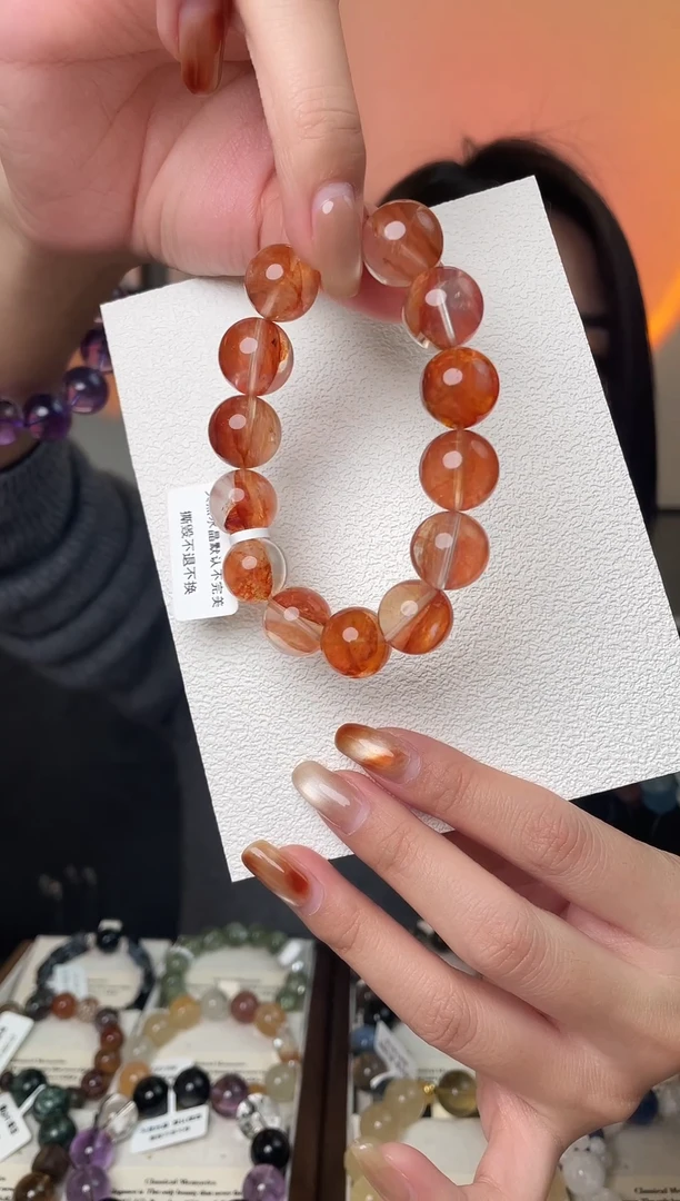 未镶嵌手链水晶芬达胶花手串，拍10单发整串，拍错发单珠