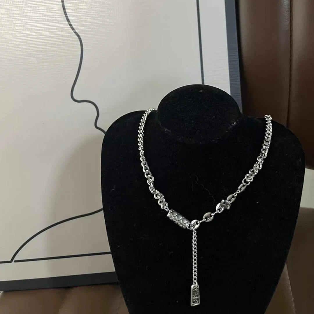钛钢项链 时尚百搭小众不掉色潮流个性简约轻奢ins银色X001