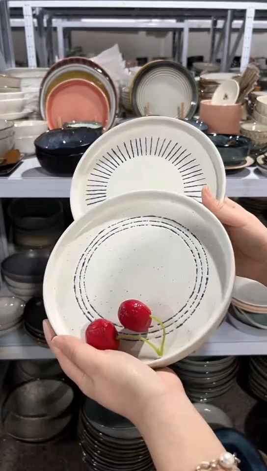 【闪购商品】瓷片外贸尾货瑕疵满20包邮X2 新品小盘组合