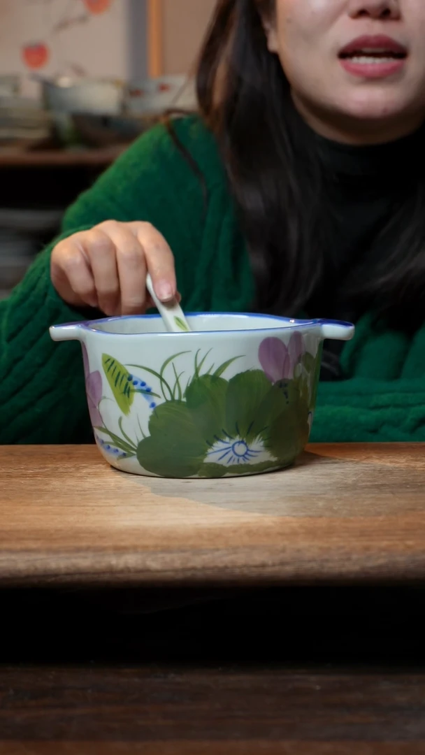 【闪购商品】瓷1个景德镇高温瓷釉下瓷+1个随机汤勺