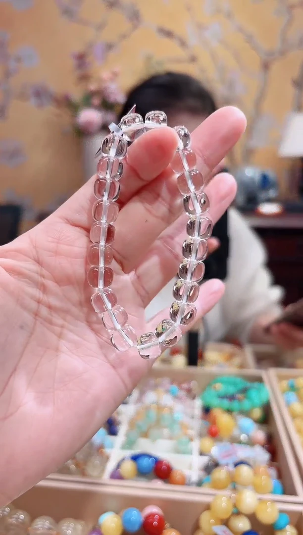 未镶嵌手链水晶设计款手串天然晶体结构
