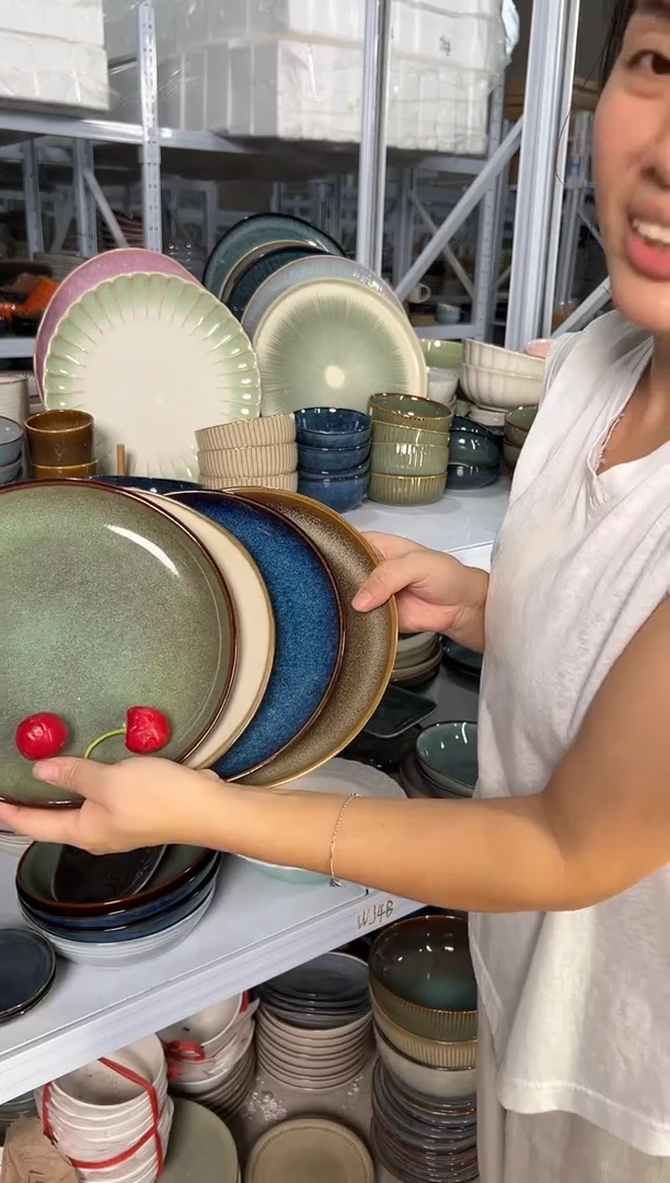 陶瓷外贸尾货瑕疵满20包邮X4小盘