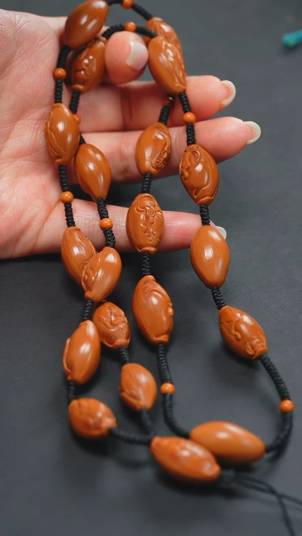 橄榄核手串无相佛脖挂