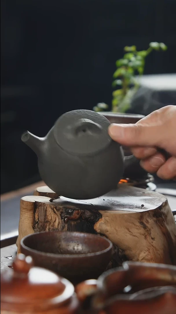 紫砂全手工高瓢（南蛮烧）
