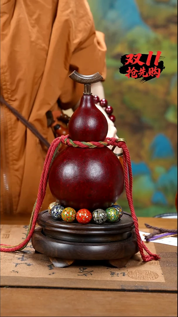 XB013大漆酒葫芦不包手串