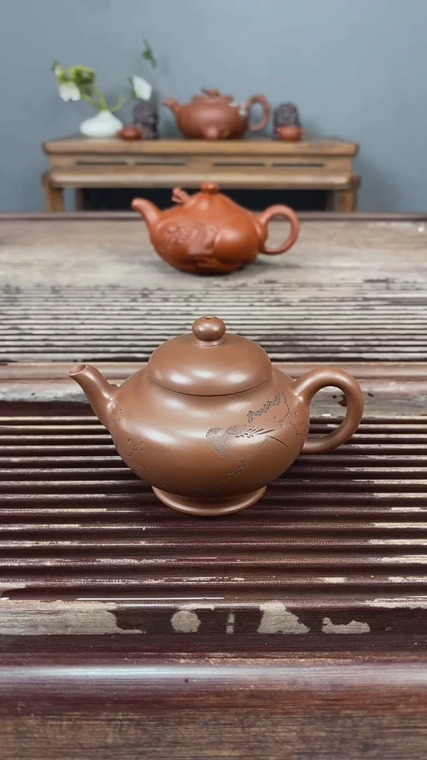 茶壶紫砂紫泥130