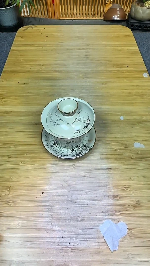 茶盏茶盏888888888三才墨竹