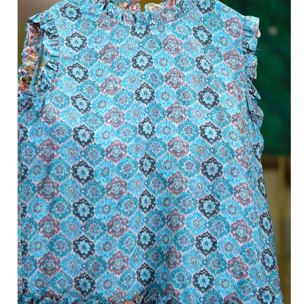 蓝城旧事《非遗美学》1345夏季新款无袖花边背心