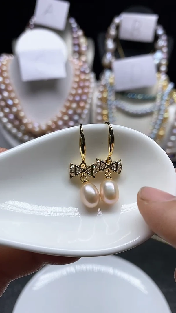 【闪购商品】淡水珍珠耳饰未镶嵌多人