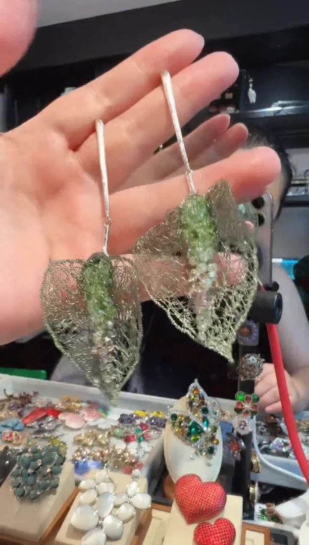 仿水晶铜合金西子 耳环
