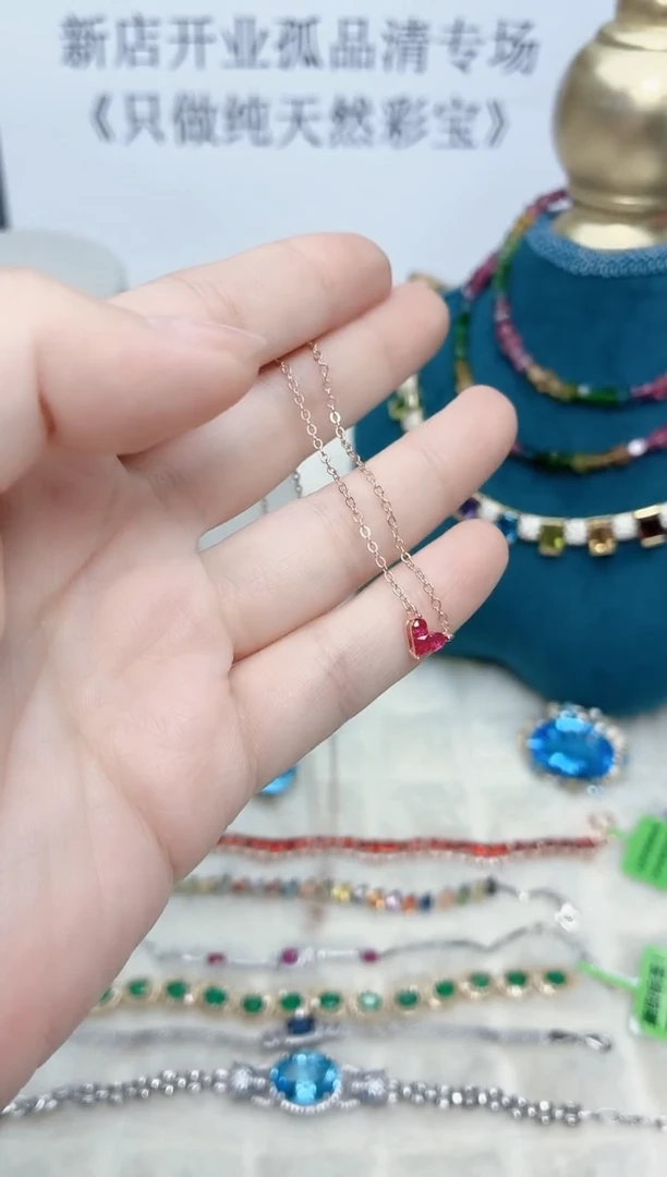 项链银S925镶嵌水晶361ZB1130产品一个（多样性）
