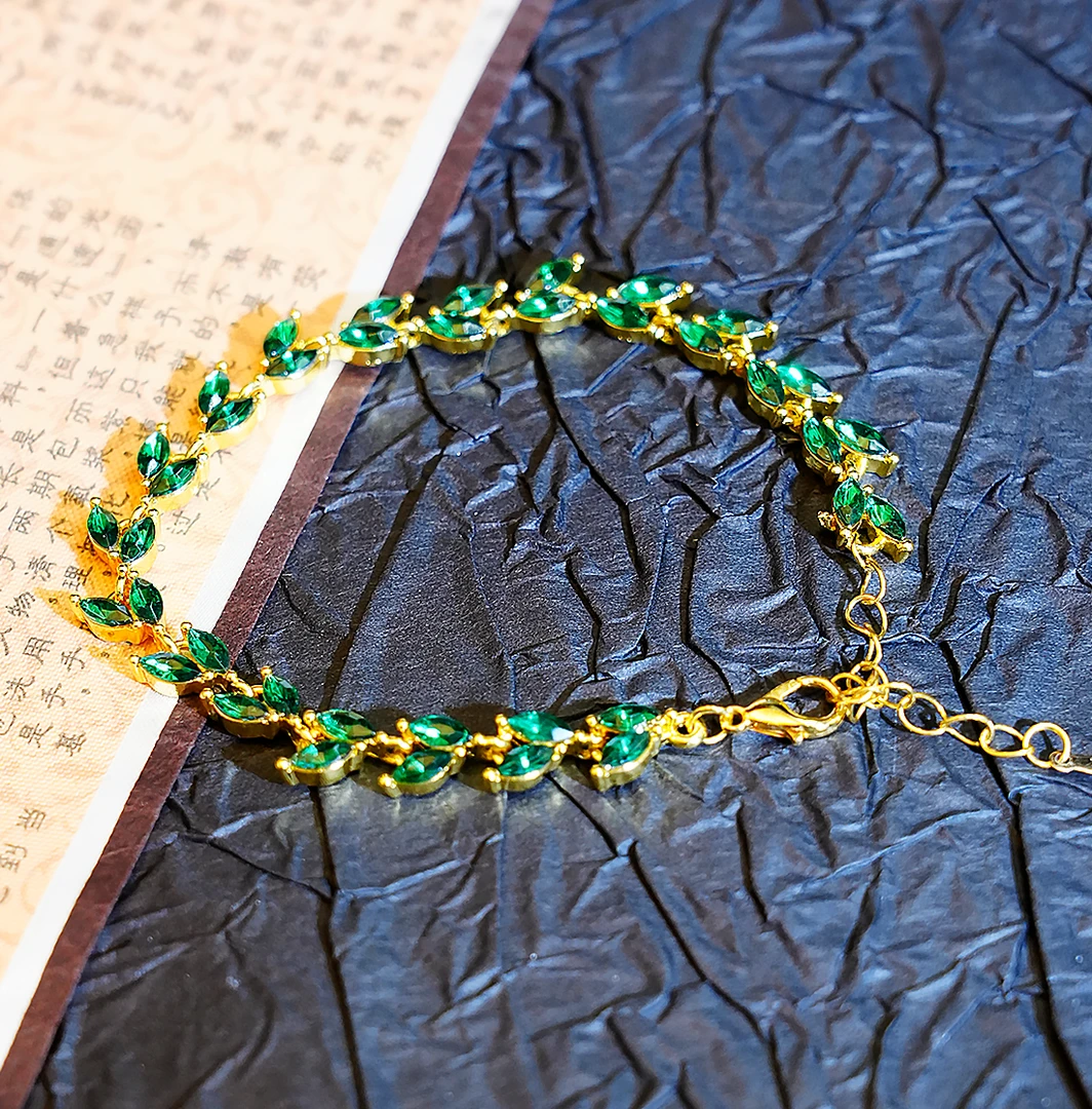 时尚轻奢极简小柳叶手链ZD0203