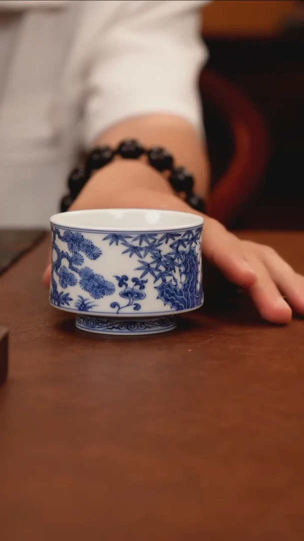 五里雾松竹梅马蹄杯
