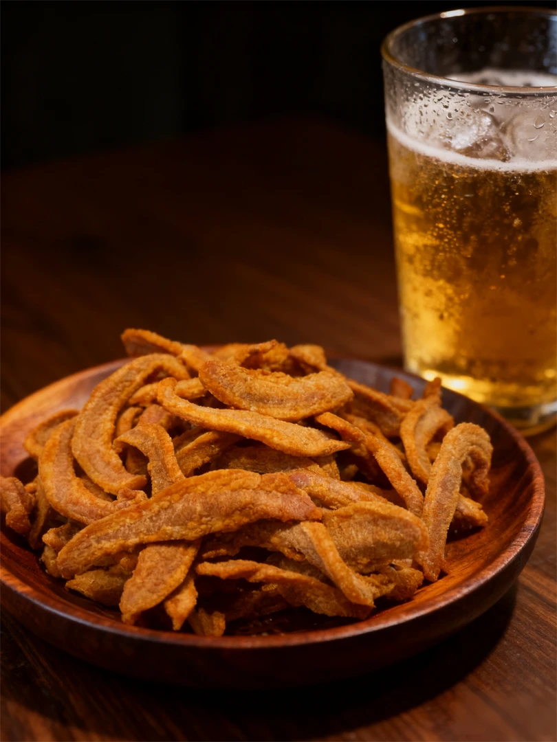青岛特产脂渣条焦香酥脆开袋即食休闲小吃
