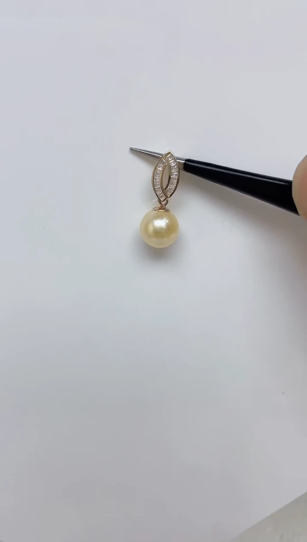 海水珍珠银S925镶嵌颈饰