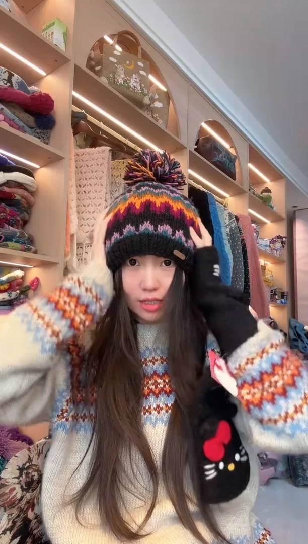 羊毛热巴同款帽