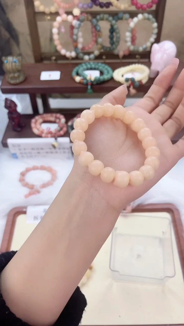 【闪购商品】菩提手串/手链裸粉全猫头单圈手串