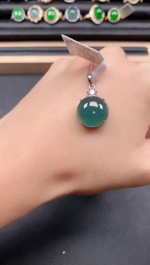 翡翠戒指银S925镶嵌11111