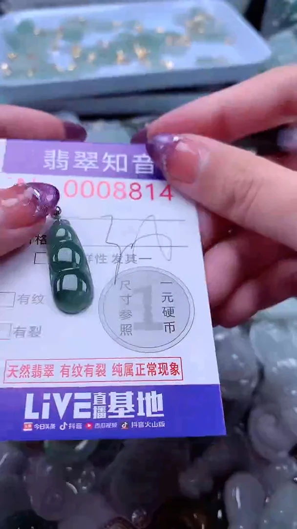 翡翠未镶嵌吊坠(不含链)8814