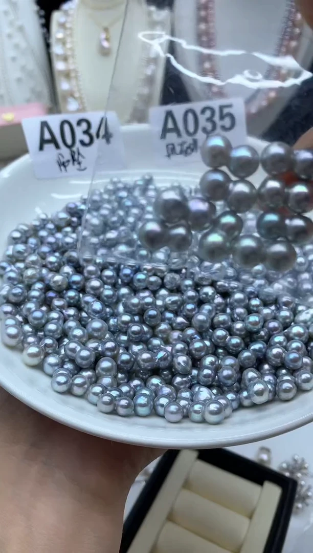 吊坠(不含链)银S925镶嵌海水珍珠多样性发其一7mm