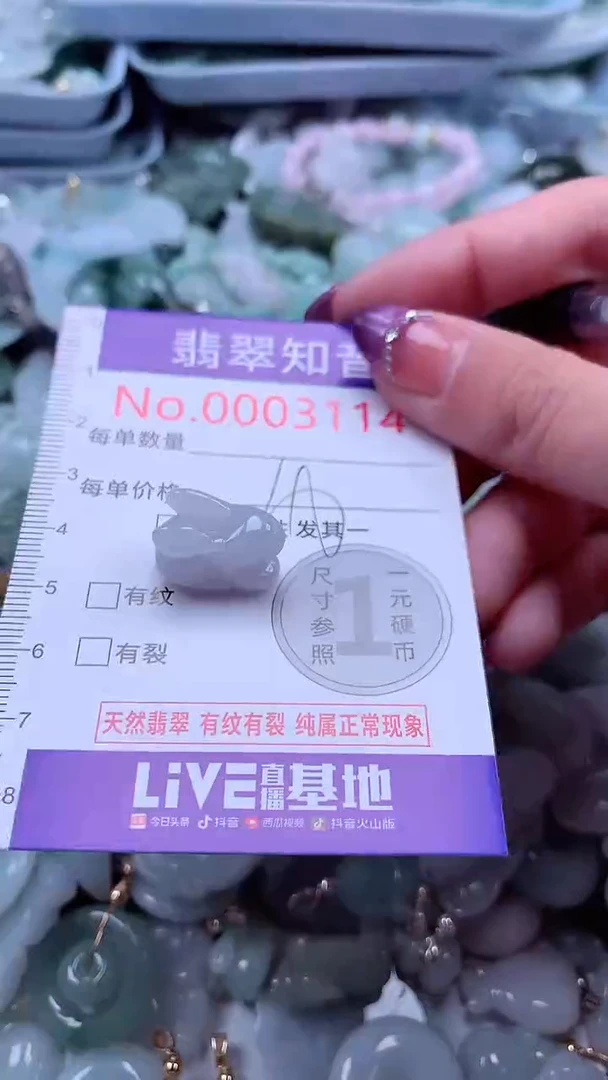 翡翠未镶嵌吊坠(不含链)3114