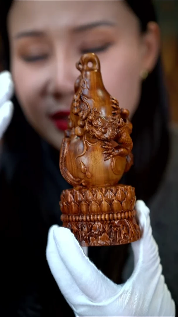 枣木雷击枣木莲花盘龙葫芦