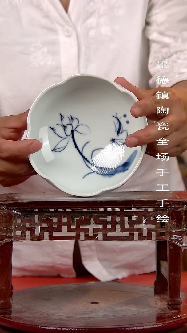 摆件景德镇陶瓷 手工手绘