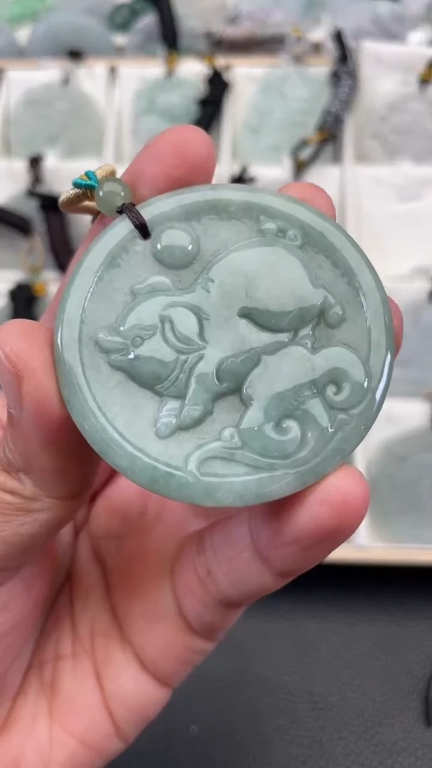 颈饰未镶嵌翡翠天然缅甸翡翠A货346