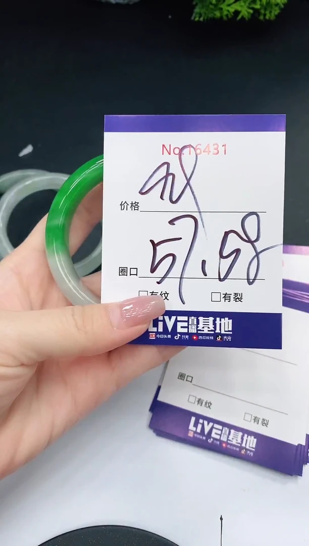 未镶嵌手镯翡翠16431
