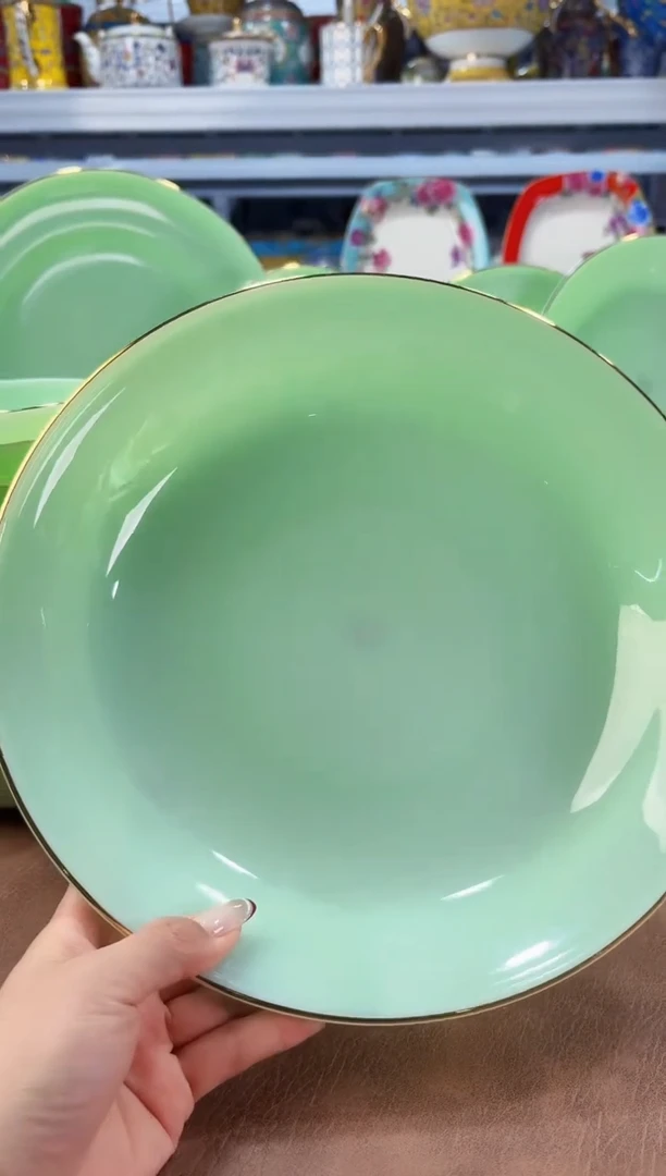 玉瓷12英寸大圆盘1只