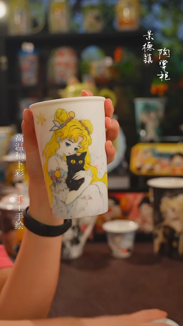 景德镇高温釉下彩纯手工手绘