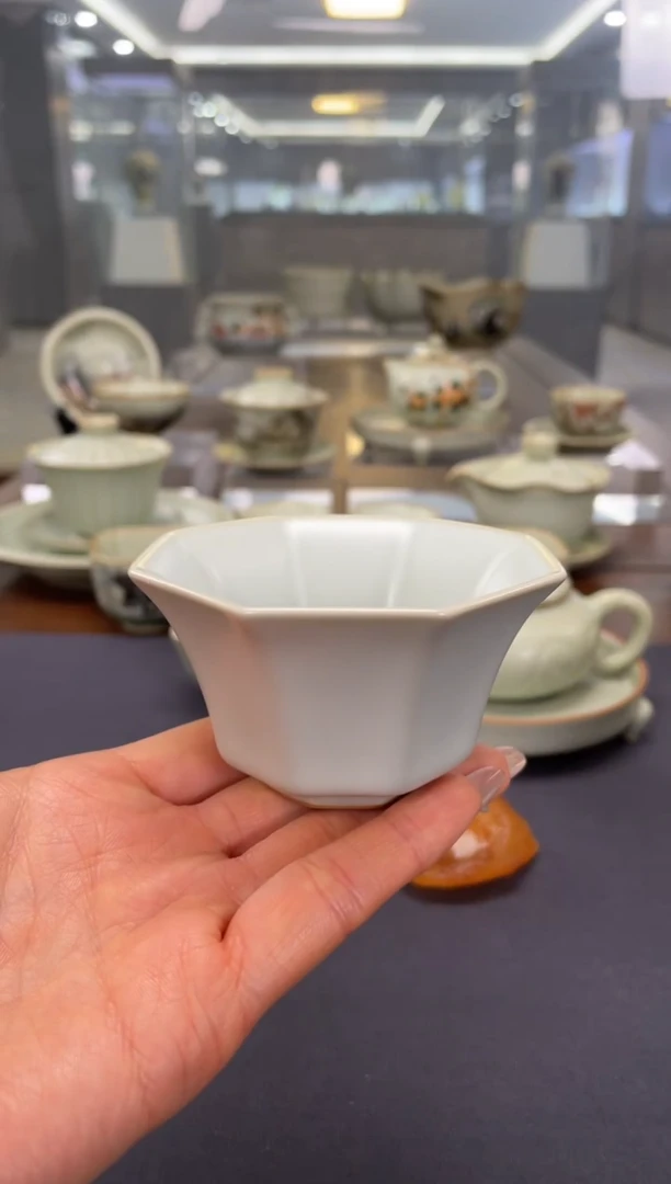 【闪购商品】周泽堂天青八方杯