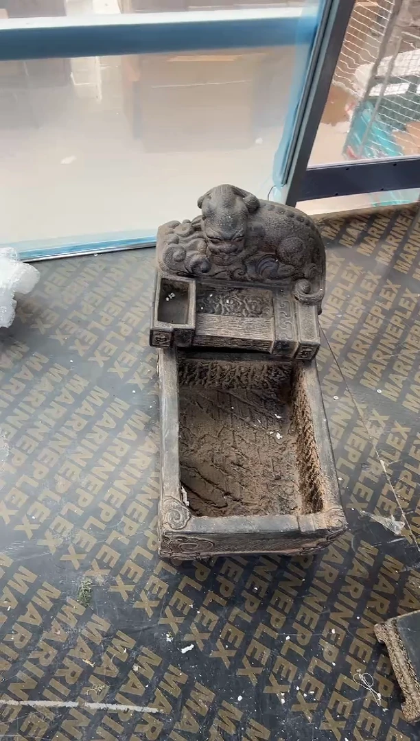 陶土【火山泥】大貔貅流水