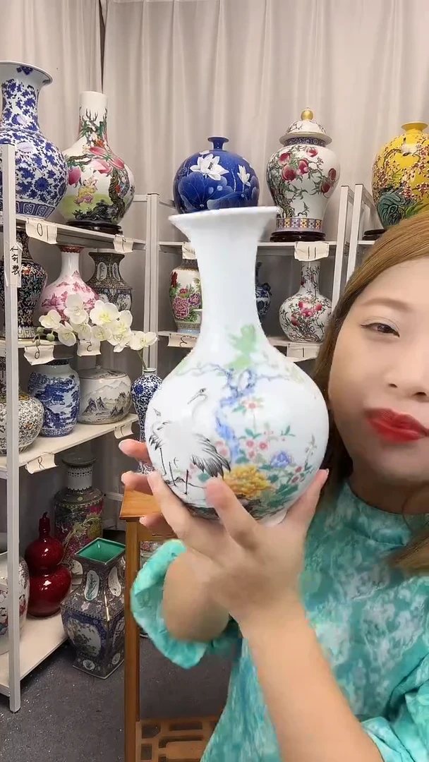 摆件景德镇仙鹤福利