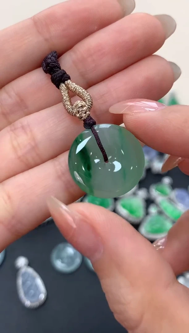 翡翠未镶嵌吊坠(不含链)平安扣吊坠1250